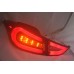 Hyundai Elantra 12- Red Smoke Light Bar LED Tail Lamp